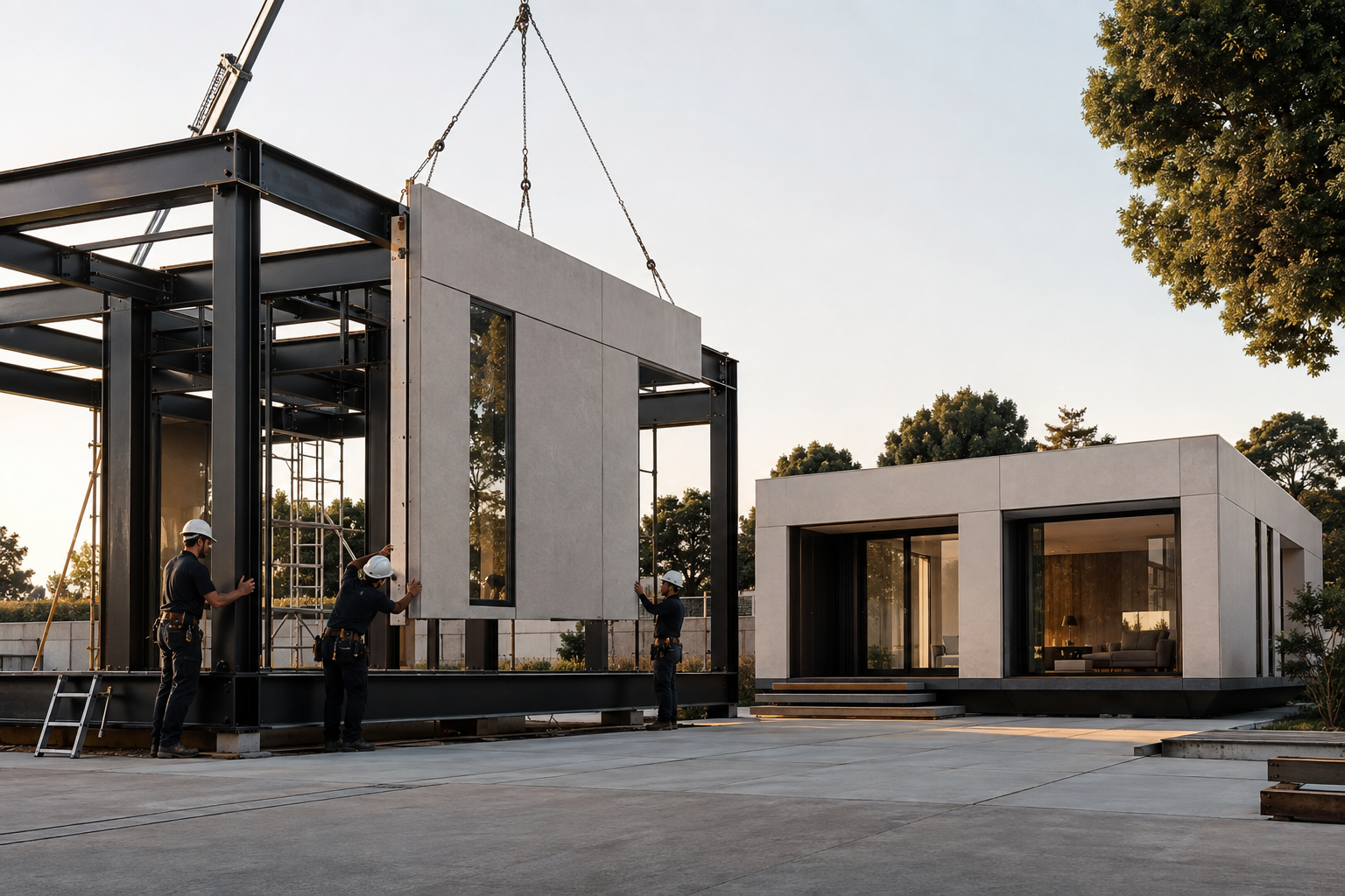Construcción industrializada de vivienda modular