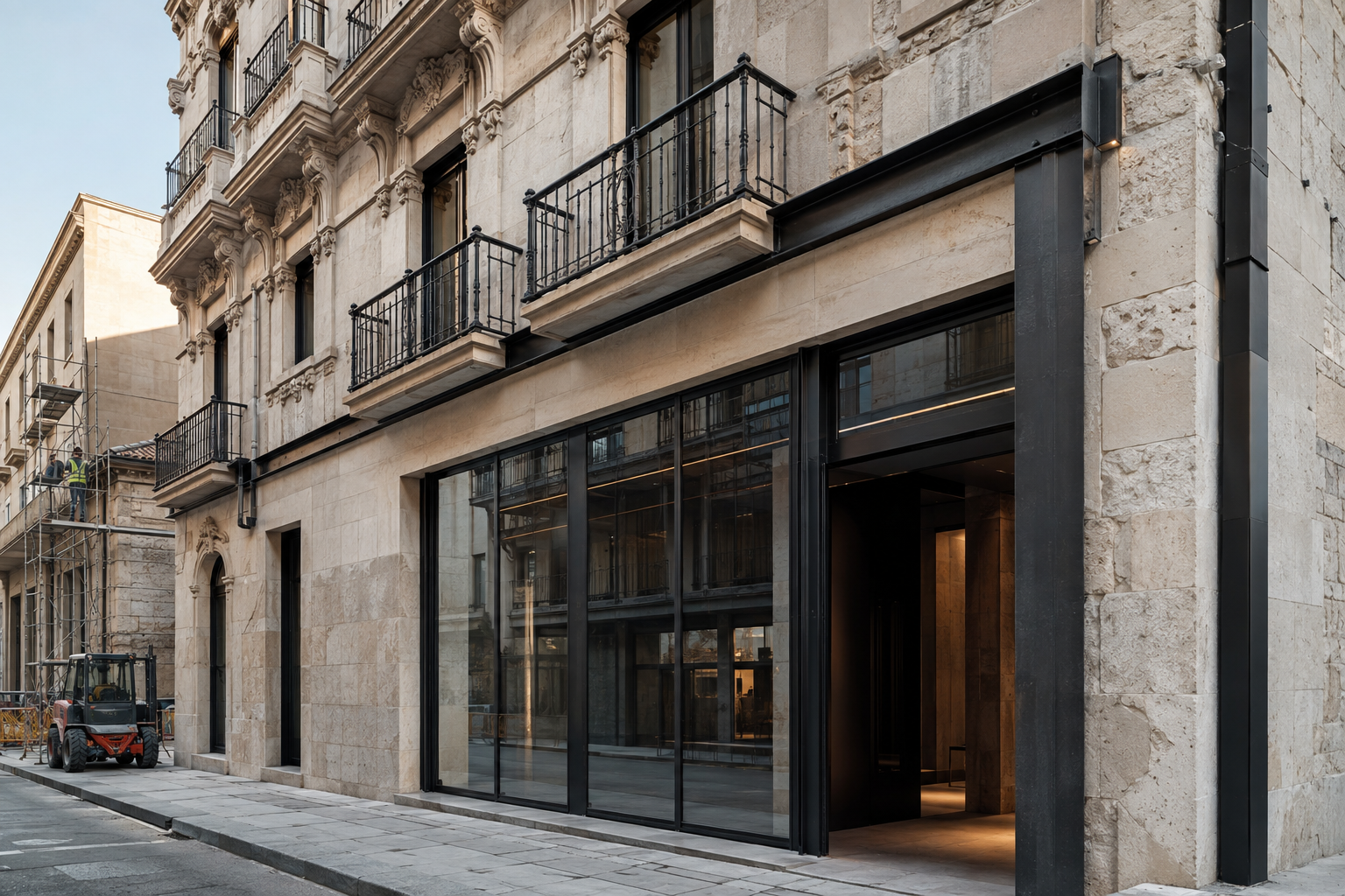 Rehabilitación contemporánea de un edificio existente